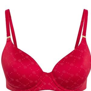 Ralph Lauren Bra 34C Seamless T shirt bra =red